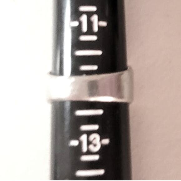 Mens Diamond or CZ Accent Stainless Steel Signet Cross Faith Ring Size 12 - Picture 16 of 16